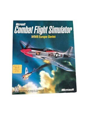 Microsoft Combat Flight Simulator WWII Europe Series New  Sealed CD-ROM Big Box